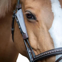 Accessoires De Bridon*Pénélope - Oeillères Blinkers havane Marron