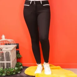 Pantalons D'Équitation|Dressage*Pénélope - Pantalon d'équitation femme Fun Pushup full seat Noir