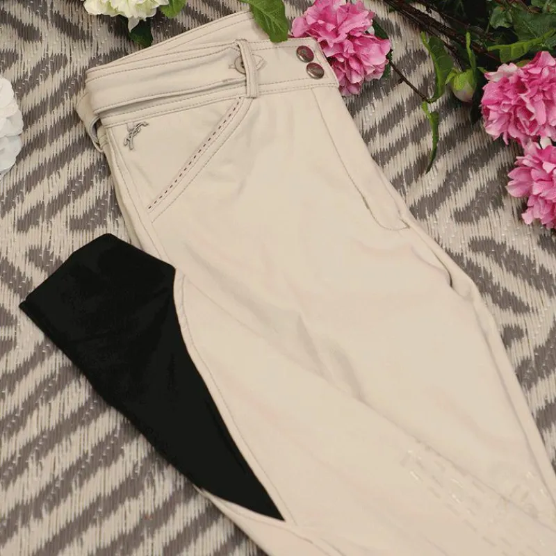 Online - Pantalon d'équitation femme Point Sellier crème Pantalons D'Équitation