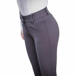 Pantalons D'Équitation*Pénélope - Pantalon d'équitation femme Rocky anthracite taille mi-haute Gris