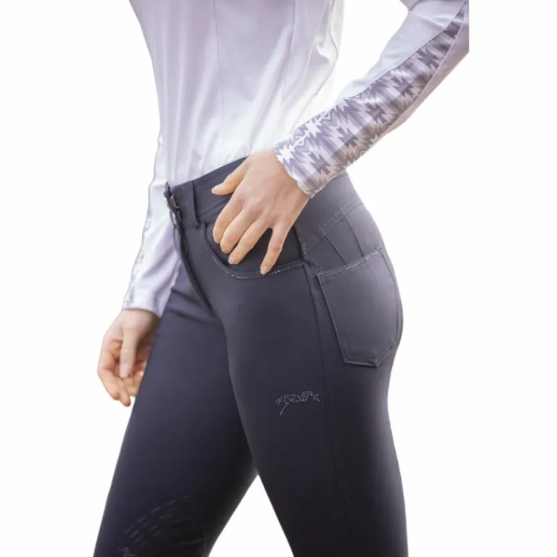 Pantalons D'Équitation*Pénélope - Pantalon d'équitation femme Fun Stone Marine
