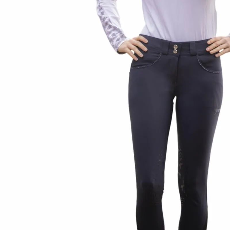 Pantalons D'Équitation*Pénélope - Pantalon d'équitation femme Fun Stone Marine