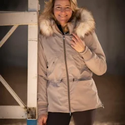 - Parka femme Steppy taupe Blousons Et Manteaux