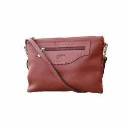 Sacs Lifestyle*Pénélope - Pochette Cuir Emma cognac Marron