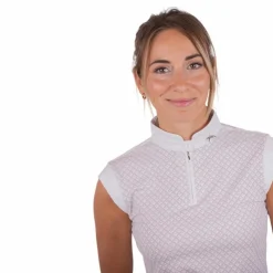 Best - Polo de concours manches courtes femme Seville logo rose Polos Et Chemises