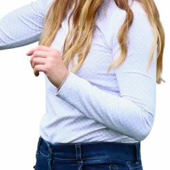 Polos Et Chemises*Pénélope - Polo de concours manches longues femme Seville Blanc