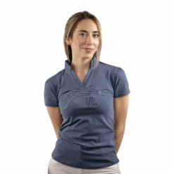 Hot - Polo manches courtes femme Iliana gris T-Shirts Et Baselayers