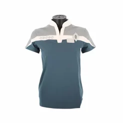 Polos Et Chemises|Polos Et Chemises*Pénélope - Polo manches courtes Indian bleu canard