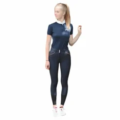 Polos Et Chemises|Polos Et Chemises*Pénélope - Polo manches courtes de concours femme Madrid Marine