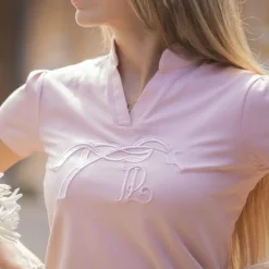 Polos Et Chemises*Pénélope - Polo manches courtes femme Illiana poudré Rose