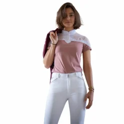 Polos Et Chemises*Pénélope - Polo manches courtes femme Indyshow Rose
