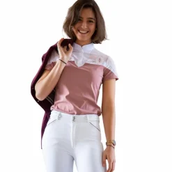 Polos Et Chemises*Pénélope - Polo manches courtes femme Indyshow Rose