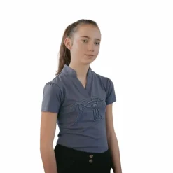 Online - Polo manches courtes junior Iliana gris Enfant T-Shirts Et Baselayers