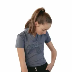 Online - Polo manches courtes junior Iliana gris Enfant T-Shirts Et Baselayers