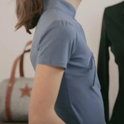 Online - Polo manches courtes junior Iliana gris Enfant T-Shirts Et Baselayers