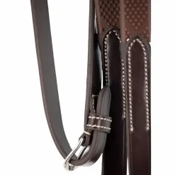 Rênes Et Arrêtoirs De Rênes*Pénélope - Rênes Howlett cuir havane Marron