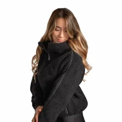 Pulls Et Gilets*Pénélope - Sweat polaire zippé femme Miwi Noir