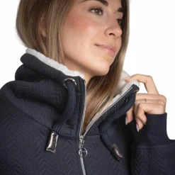 Pulls Et Gilets*Pénélope - Sweat zippé femme Laponia Marine