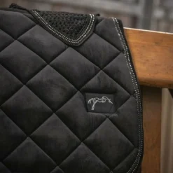 Tapis De Selle Poneys|Tapis De Selle*Pénélope - Tapis de selle new strass Noir