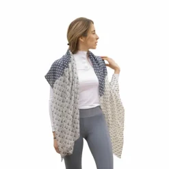 Écharpes*Pénélope - Étole Alix et écru Gris
