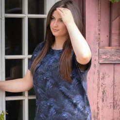 T-Shirts Et Baselayers*Pénélope - T-shirt femme Poppy jungle Bleu