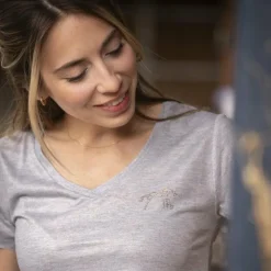 T-Shirts Et Baselayers*Pénélope - T-shirt manches courtes femme Juline Gris