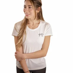 Outlet - T-shirt manches courtes femme Techty écru T-Shirts Et Baselayers