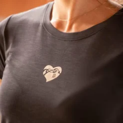 Best - T-shirt manches courtes femme Lovely anthracite T-Shirts Et Baselayers