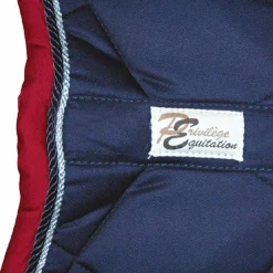 Tapis Cso/ Mixtes|Tapis De Selle*Privilège Equitation - Tapis de selle Palm Beach / argent/ rouge Marine