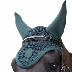 New - Bonnet pour chevaux Dona jungle green Bonnets Pour Chevaux