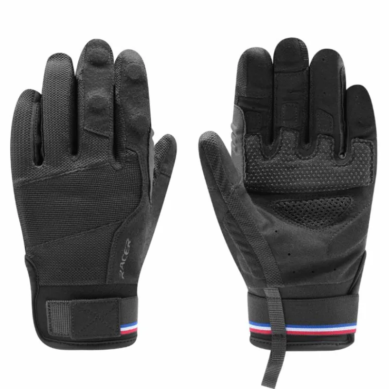 Gants D'Équitation|Cso*Racer - Gants d'équitation amovible Dévotion Noir