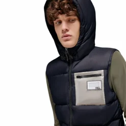 Blousons Et Manteaux|Blousons Et Manteaux*RG Italy - Doudoune sans manches homme Hooded Puffer Marine