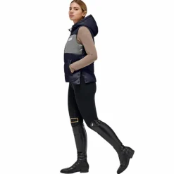 Blousons Et Manteaux*RG Italy - Doudoune sans manches femme Hooded Puffer Marine