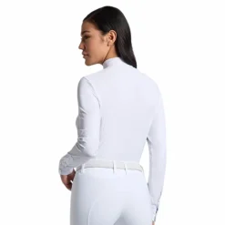 Polos Et Chemises*RG Italy - Polo de concours manches longues femme Competition Blanc