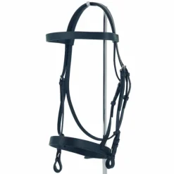 Cso|Bridons Poneys*Riding World - Bridon muserolle française avec rênes Noir