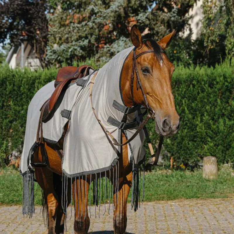 Couvertures Poneys|Couvertures Et Chemises*Riding World - Chemise anti-mouches de travail Gris