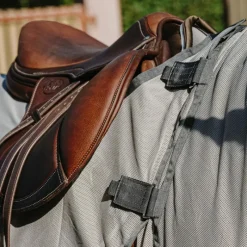 Couvertures Poneys|Couvertures Et Chemises*Riding World - Chemise anti-mouches de travail Gris