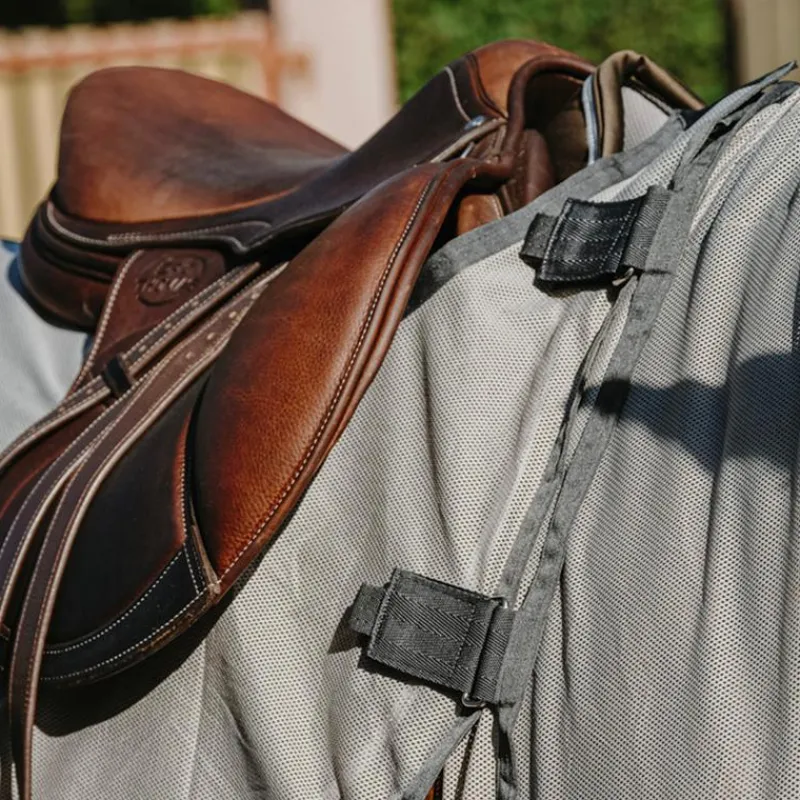 Couvertures Poneys|Couvertures Et Chemises*Riding World - Chemise anti-mouches de travail Gris