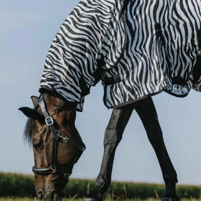 Couvertures Poneys|Couvertures Et Chemises*Riding World - Chemise anti-mouches mesh Combo Belly zebre Blanc