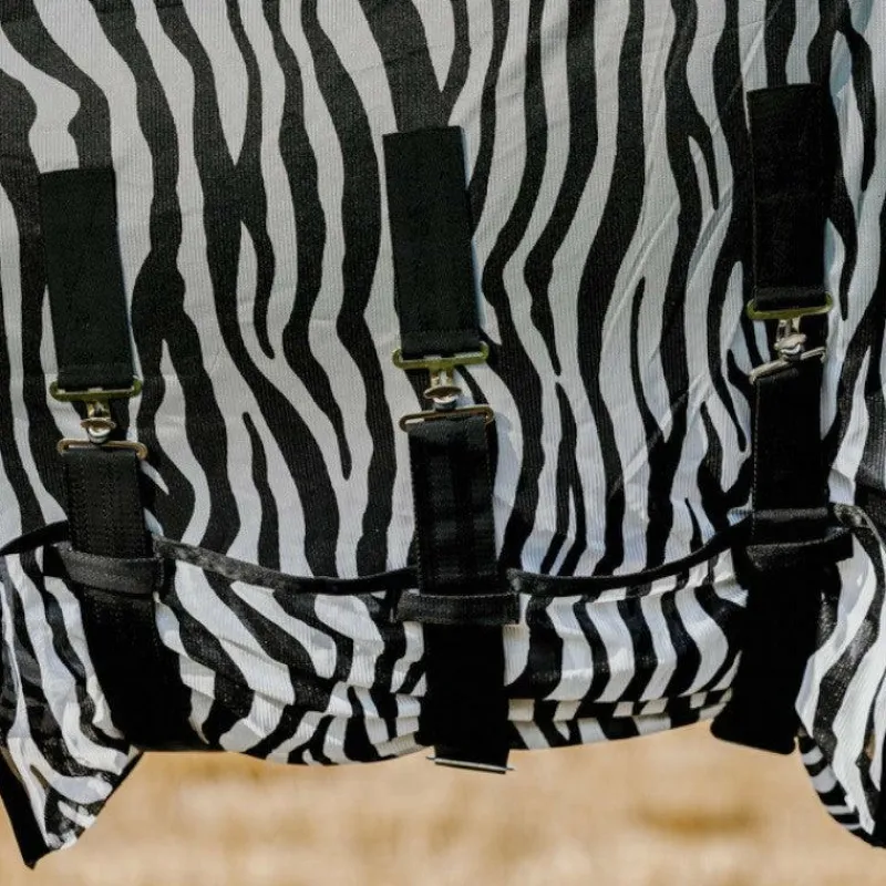 Couvertures Poneys|Couvertures Et Chemises*Riding World - Chemise anti-mouches mesh Belly zebre Blanc