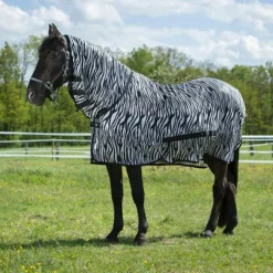 Couvertures Et Chemises*Riding World - Chemise filet Combo zèbre Blanc