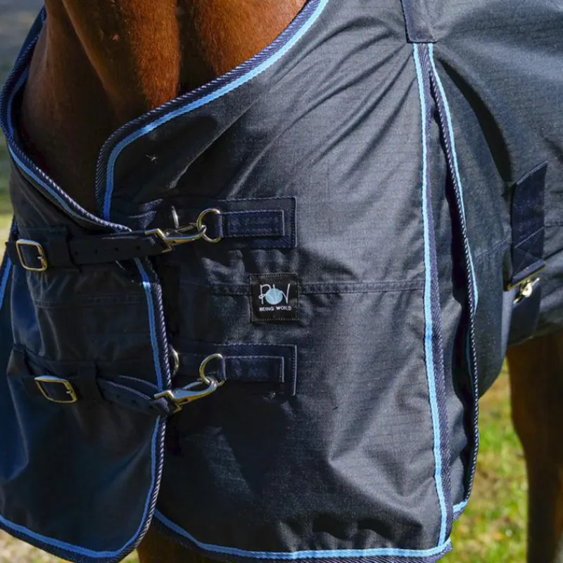 Couvertures Poneys|Couvertures Et Chemises*Riding World - Couverture d'extérieur ECO 0g Marine