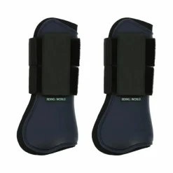 Guêtres Ouvertes Poneys|Guêtres Ouvertes*Riding World - Guêtres protège-tendons x2 Marine