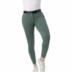 Pantalons D'Équitation*Riding World - Pantalon d'équitation enfant Alexandrie Vert