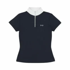 Polos Et Chemises*Riding World - Polo de concours manches courtes femme Roxane Marine