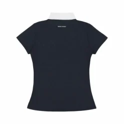 Polos Et Chemises*Riding World - Polo de concours manches courtes fille Roxane Marine