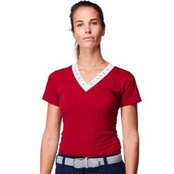 T-Shirts Et Baselayers*Sabbia Bianca - T-shirt manches courtes femme Adeona Rouge