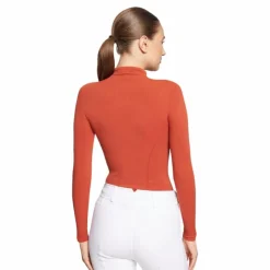 T-Shirts Et Baselayers*Samshield - Baselayer manches longues femme Alicia Turtle Neck copper coin Marron