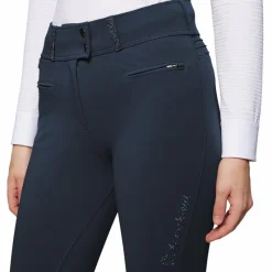 Pantalons D'Équitation*Samshield - Pantalon d'équitation femme Claranova full grip Marine