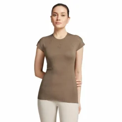 - T-shirt manches courtes femme Luana Seamless kaki T-Shirts Et Baselayers